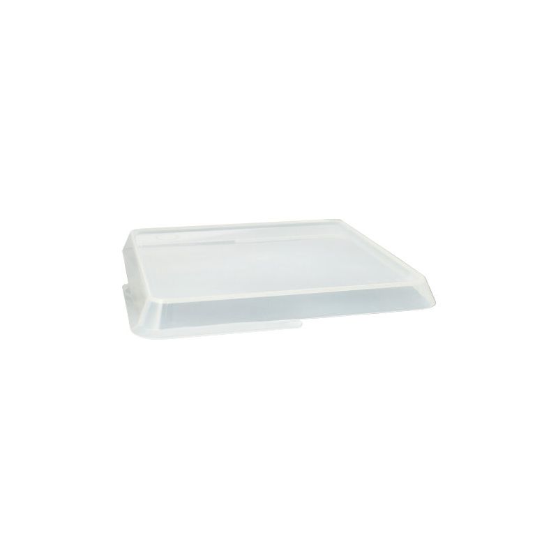 Deckel für Mehrweg-Foodboxen, 23,4 x 23,4 x 2,5 cm transparent - Bild 1