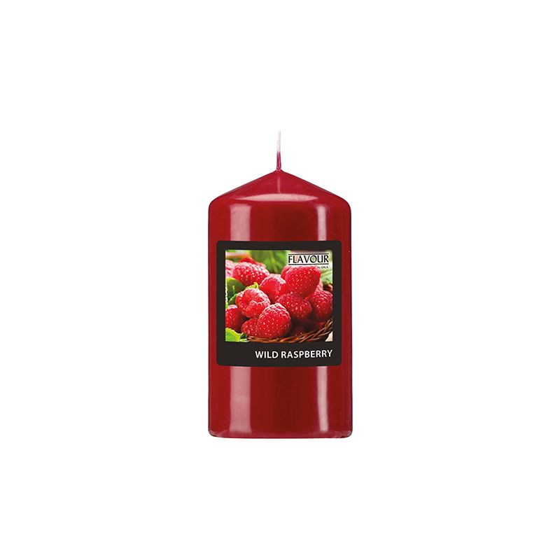 Duft-Stumpenkerzen, Wild Raspberry, Ø 58 mm · 110 mm, "Flavour" - Bild 1