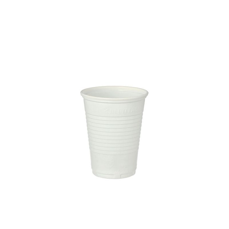 Plastikbecher (PP) 0,18 l Ø 7 cm · 8,6 cm weiss - Bild 1