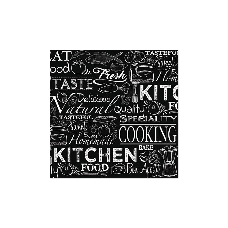 Servietten, 3-lagig 1/4-Falz 33 x 33 cm "Kitchen" - Bild 1