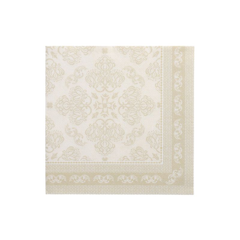 Servietten "ROYAL Collection" 1/4-Falz 40 x 40 cm champagner "Arabesque" - Bild 1