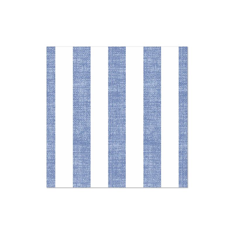 Servietten, blau, "ROYAL Collection", 1/4-Falz, 40 x 40 cm, "Lines" - Bild 1