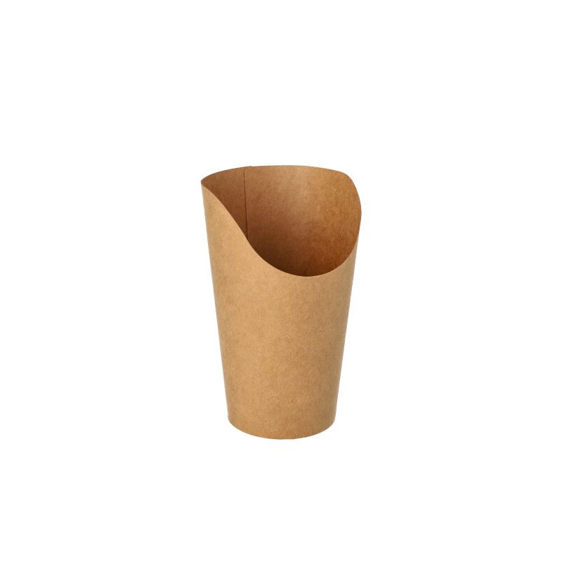 Wrap Cups, Pappe 470 ml 13,4 x 6 x 8 cm braun - Bild 1