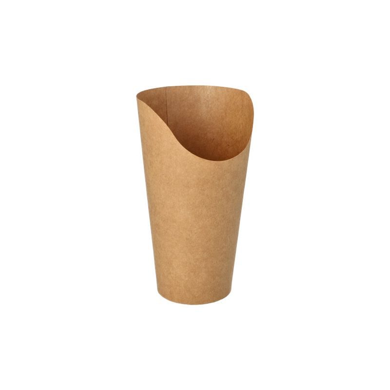 Wrap Cups, Pappe 590 ml 15,9 x 6 x 8 cm braun - Bild 1