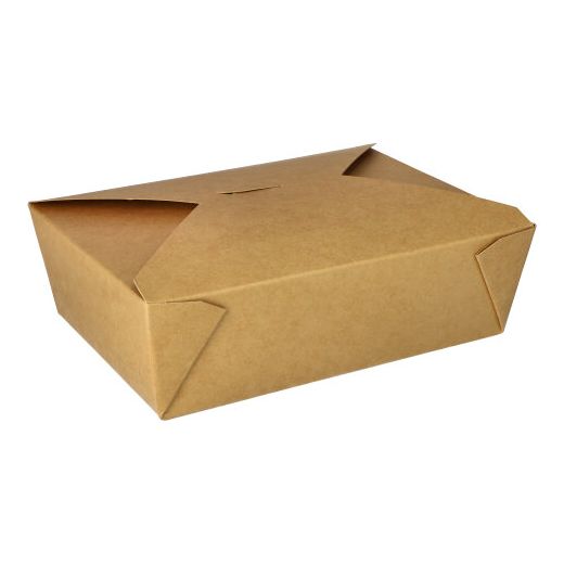 Lunch box, papir "pure" 2000 ml 6,4 cm x 14 cm x 19,7 cm rjava 1