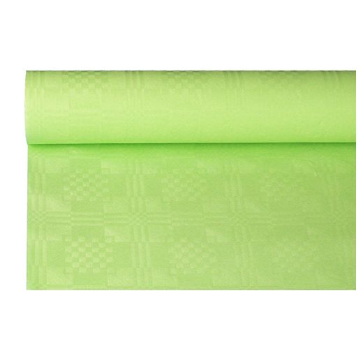 Namizni prt, papir, damast izgled 8 m x 1,2 m limeta 1