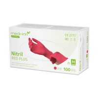 "Medi-Inn® Classic" Nitril rokavice, brez pudra rdeča "Nitril Red Plus" velikost S