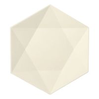 Krožniki Zuckerrohr "pure" 6-eckig 2,5 cm x 26 cm x 23 cm bela "Diamant"