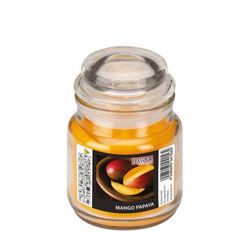 "Flavour by GALA" Dišeča sveča v kozarcu Ø 60 mm · 85 mm pfirsich - Mango-Papaya