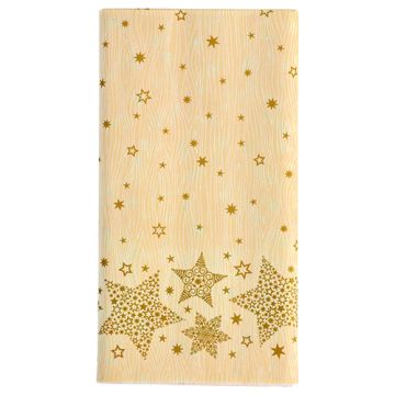 Namizni prt, kot blago, Airlaid 120 cm x 180 cm krem "Christmas Shine"