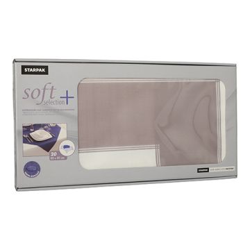 Namizni prti, kot blago, netkani "soft selection plus" 80 cm x 80 cm siva "Frame"